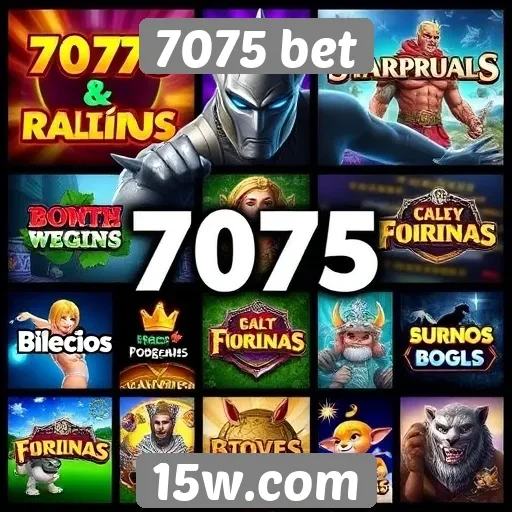 A diversidade de jogos disponíveis em 7075 bet